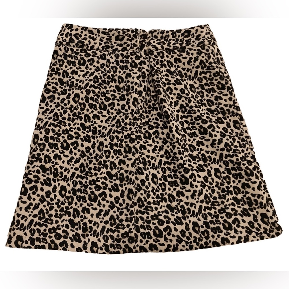 LOFT Leopard Skirt - Tan and Black